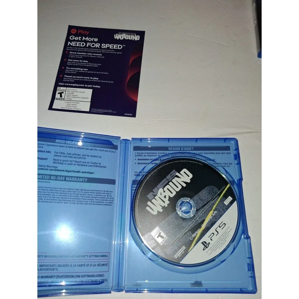 Need for Speed Unbound PS5 Video Game Sony PlayStation 5 Excellent Condition